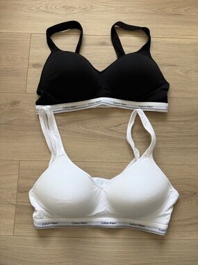 NWOT- Calvin Klein Women's Cotton Modal Balance Wire Free Bra Bralettes (2 pack)